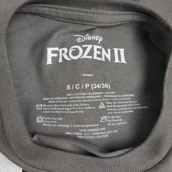 Disney Frozen 2 Elsa Graphic Tee Shirt Gray Size Small - Picture 3 of 5